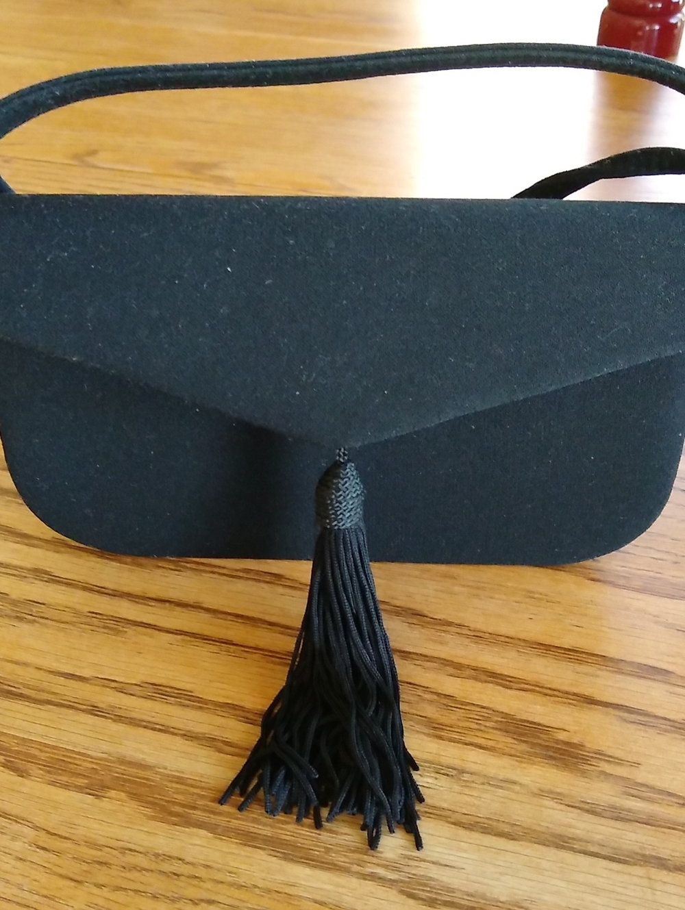 Black Tassel Makeup Bag Or Clutch Bag